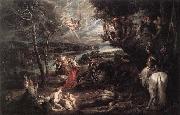 RUBENS, Pieter Pauwel Landscape with Saint George and the Dragon oil painting picture wholesale